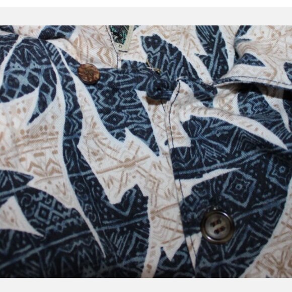 LaCabana All Night Long Men's Tropical Print Shirt Button Front Short Sleeve M - Picture 8 of 9